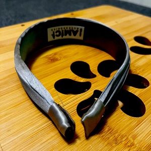 Amici silk gray silver headband